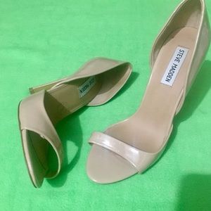 Nude Steve Madden Sandal Heels Size 8